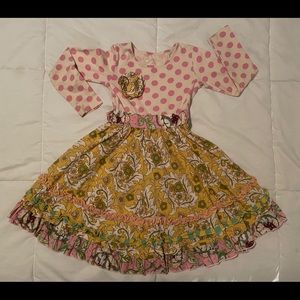 Girls Mustard Pie Vintage Dress Size 8
